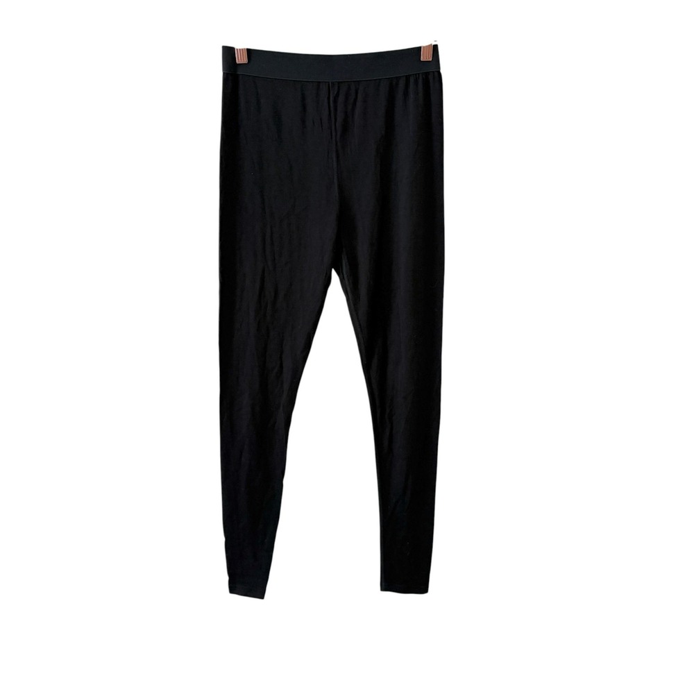 YALA Merino Wool Leggings Unisex S/M Black Thermal Ankle Base Layer Outdoors